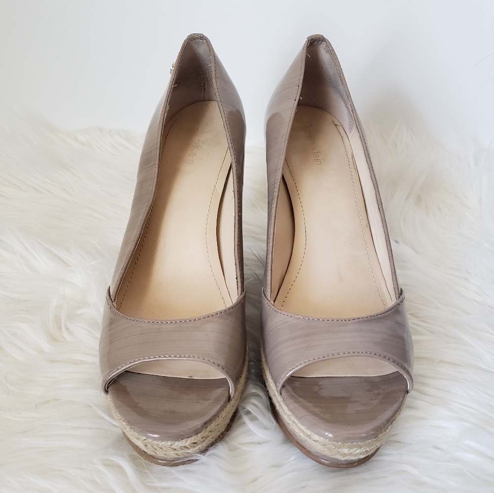 Calvin Klein |Harlo Open Toe Espadrille Wedge - Picture 3 of 6